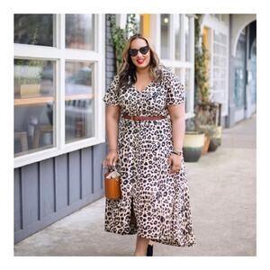 Beauticurve Lane Bryant animal print maxi dress